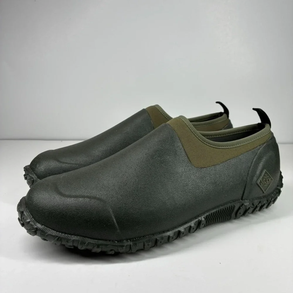 Muck Boots Muckster II Low Men's US 12 Moss Green Waterproof Outdoor Garden Shoe